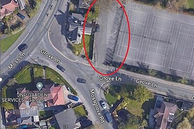The location of the Car Park on grove Lane which will have to be temporarily closed The location of the Car Park on grove Lane which will have to be temporarily closed