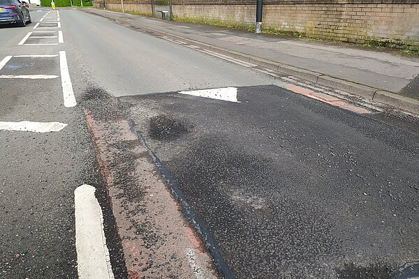 Another speed bump on Brook Road Another speed bump on Brook Road