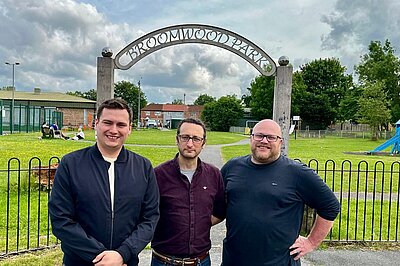 Timperley Central Cllrs at Broomwood Park