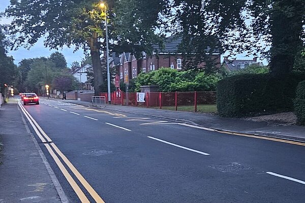 Park Road towards Timperley Village Park Road towards Timperley Village